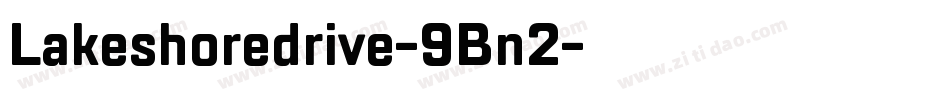 Lakeshoredrive-9Bn2字体转换