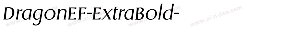 DragonEF-ExtraBold字体转换