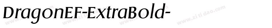 DragonEF-ExtraBold字体转换