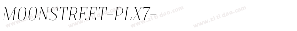 Moonstreet-PLx7字体转换