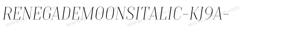 RenegadeMoonsItalic-Kj9A字体转换