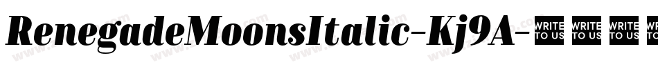 RenegadeMoonsItalic-Kj9A字体转换