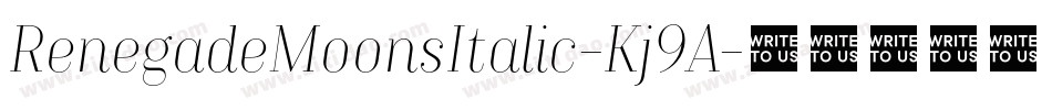 RenegadeMoonsItalic-Kj9A字体转换