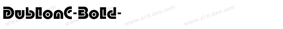 DublonC-Bold字体转换