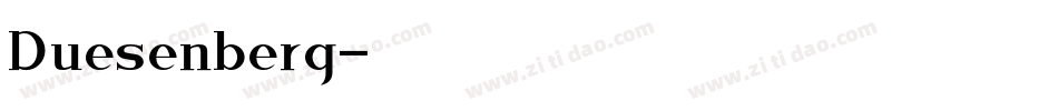 Duesenberg字体转换