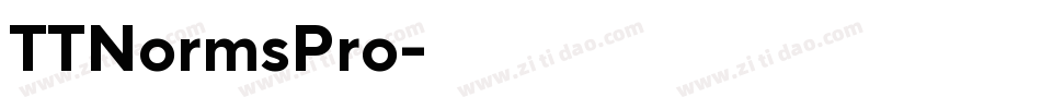 TTNormsPro字体转换