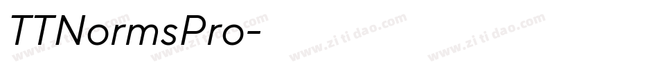 TTNormsPro字体转换