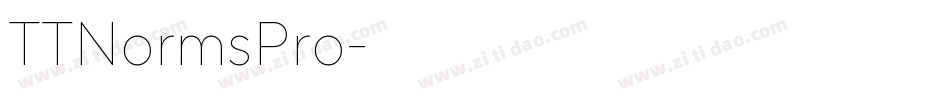 TTNormsPro字体转换