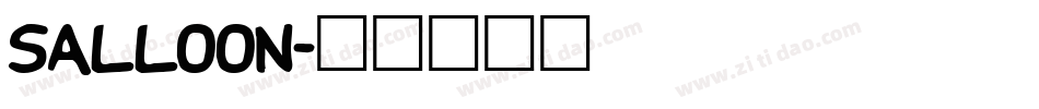 Salloon字体转换