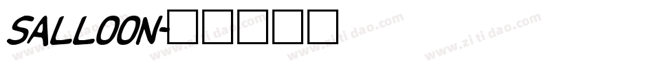 Salloon字体转换