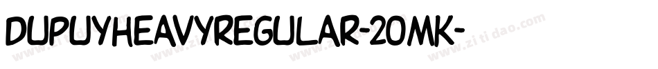 DupuyheavyRegular-2OMK字体转换