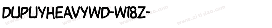 DupuyheavyWd-w18Z字体转换