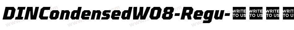 DINCondensedW08-Regu字体转换