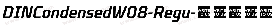 DINCondensedW08-Regu字体转换
