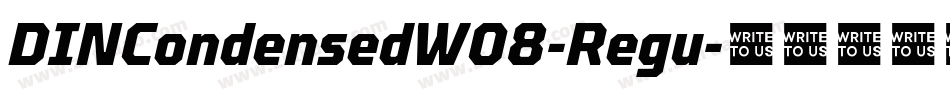 DINCondensedW08-Regu字体转换