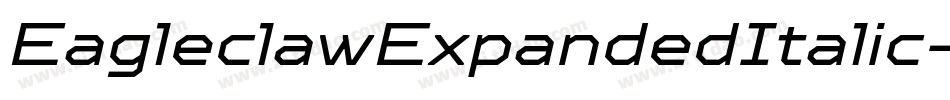 EagleclawExpandedItalic-zn03字体转换