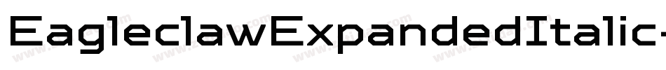 EagleclawExpandedItalic-zn03字体转换