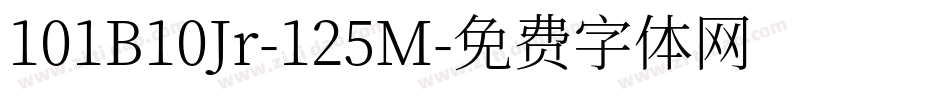 101B10Jr-125M字体转换