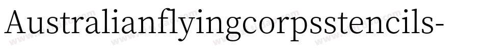 Australianflyingcorpsstencils-xxym字体转换