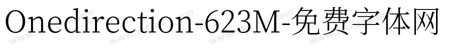 Onedirection-623M字体转换