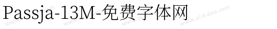 Passja-13M字体转换