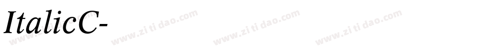 ItalicC字体转换