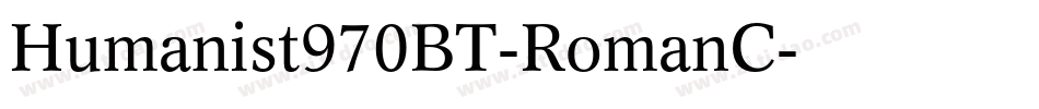 Humanist970BT-RomanC字体转换