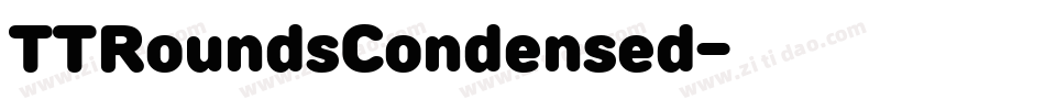 TTRoundsCondensed字体转换