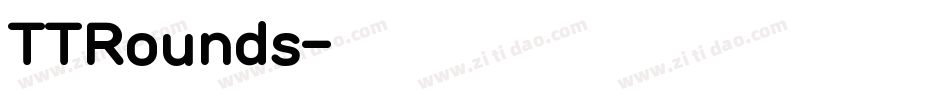 TTRounds字体转换