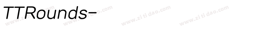 TTRounds字体转换