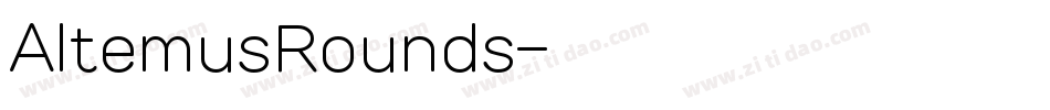AltemusRounds字体转换