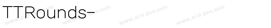 TTRounds字体转换