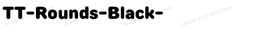 TT-Rounds-Black字体转换