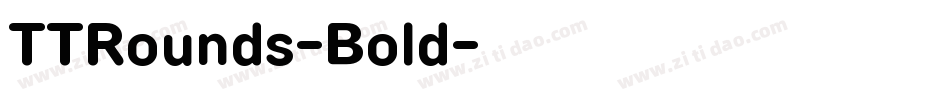TTRounds-Bold字体转换