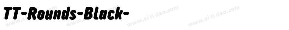TT-Rounds-Black字体转换