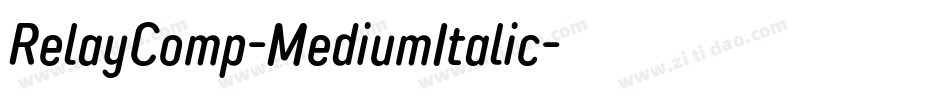 RelayComp-MediumItalic字体转换