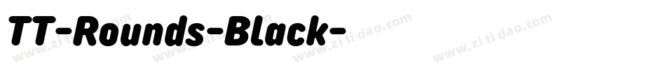 TT-Rounds-Black字体转换