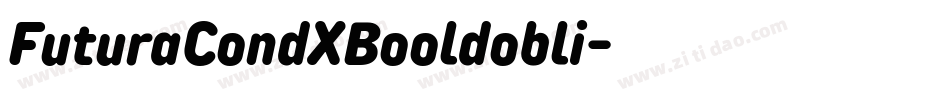 FuturaCondXBooldobli字体转换