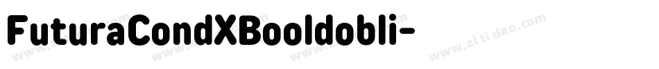 FuturaCondXBooldobli字体转换