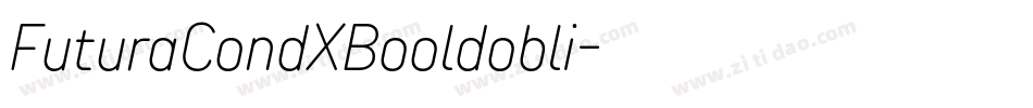 FuturaCondXBooldobli字体转换