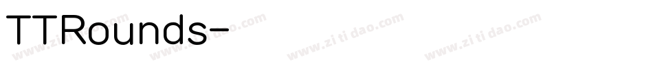 TTRounds字体转换