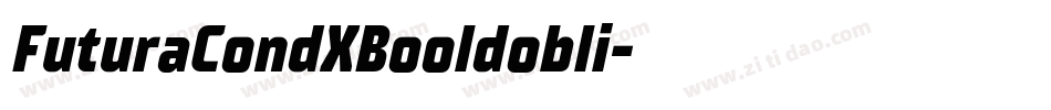 FuturaCondXBooldobli字体转换
