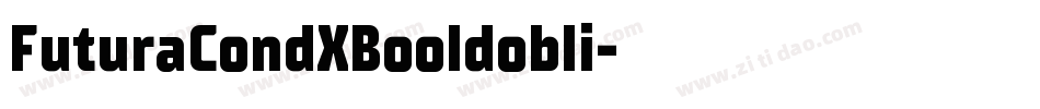 FuturaCondXBooldobli字体转换