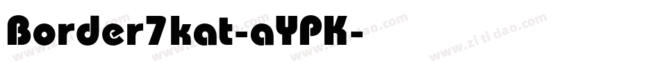 Border7kat-aYPK字体转换