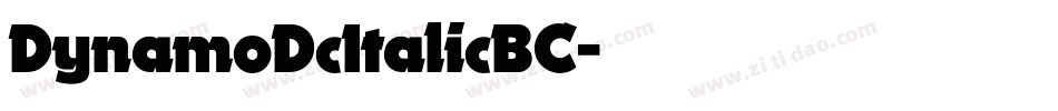 DynamoDcItalicBC字体转换