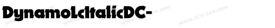DynamoLcItalicDC字体转换