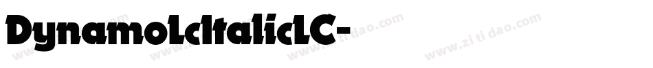 DynamoLcItalicLC字体转换