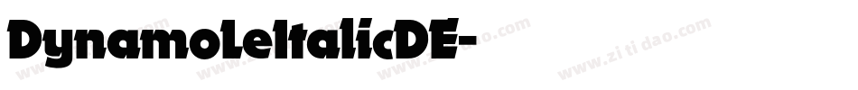 DynamoLeItalicDE字体转换