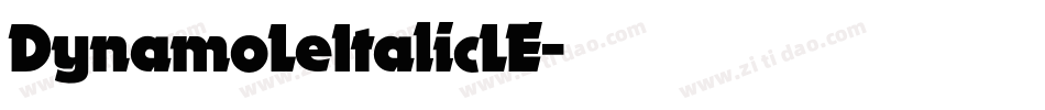 DynamoLeItalicLE字体转换