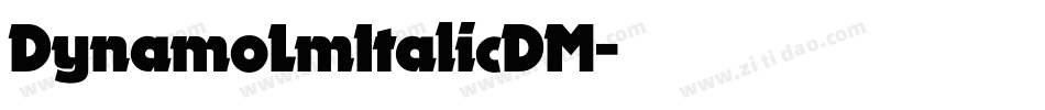 DynamoLmItalicDM字体转换